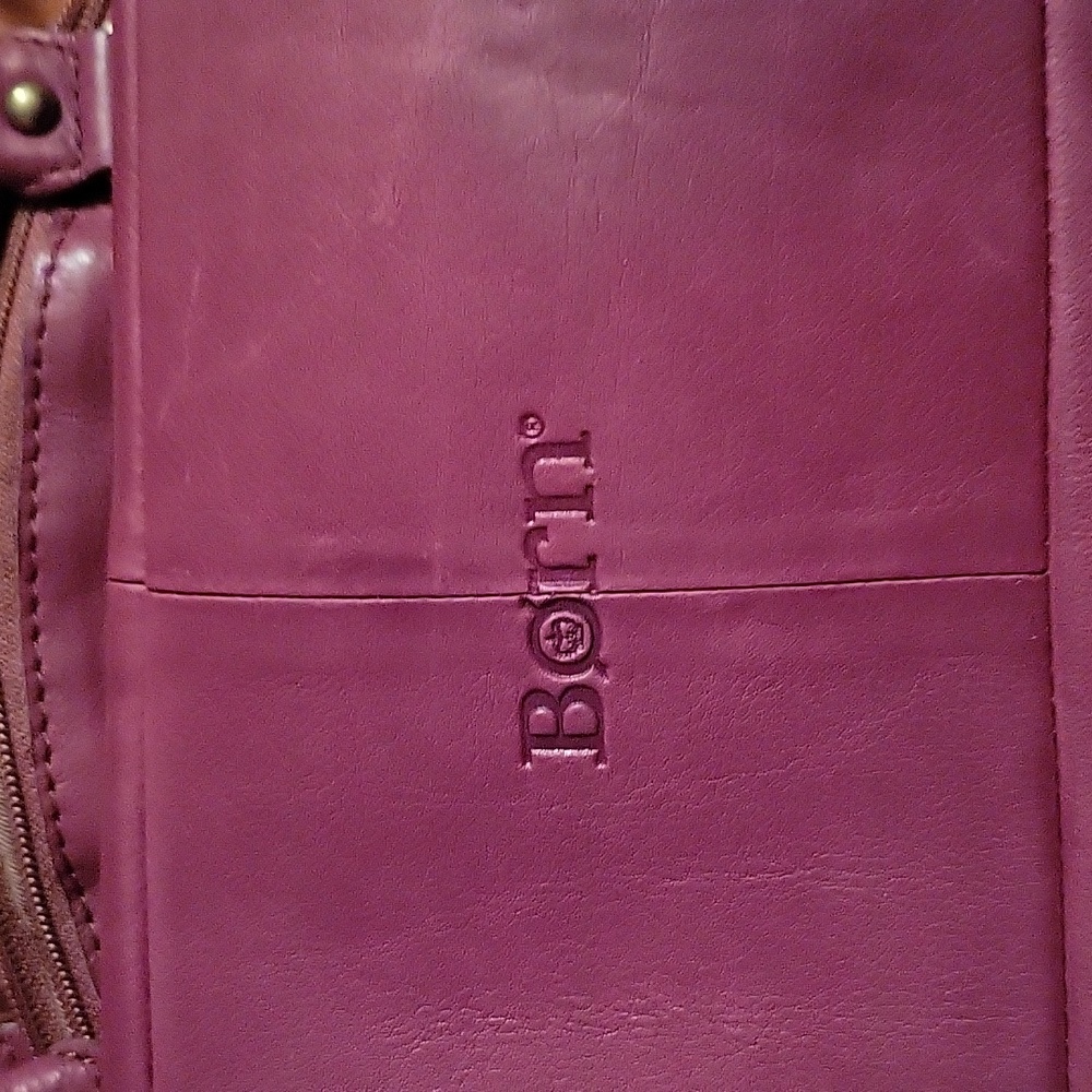 Like New Butter Soft Burgundy Colored Born Purse - Picture 3 of 4